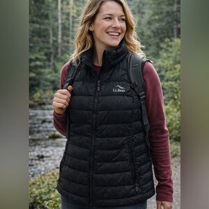 L.L. Bean Black Quilted puffer Vest
